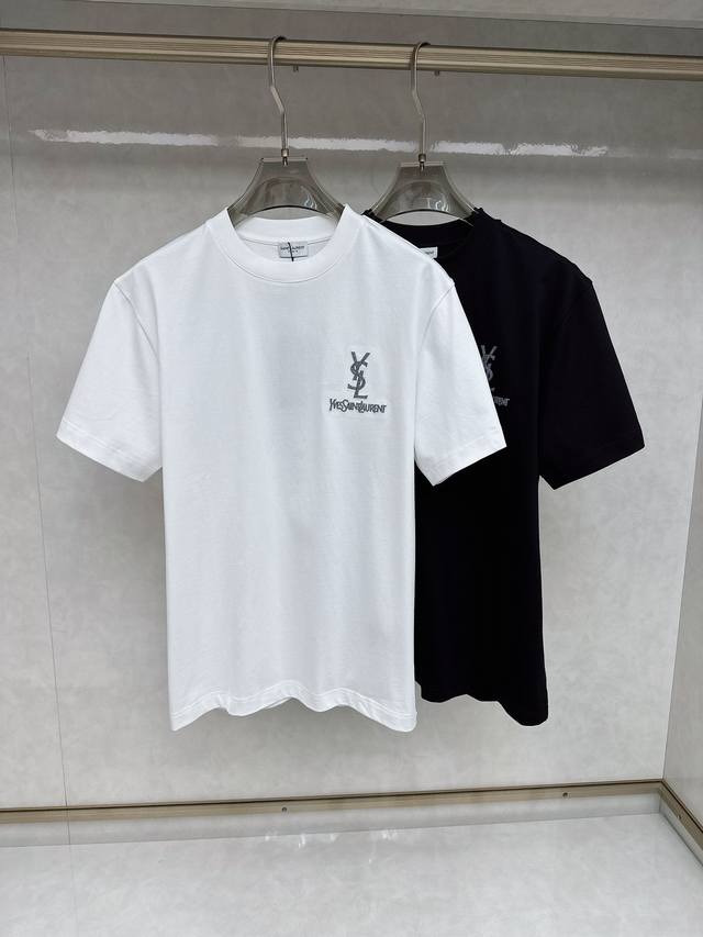Ysl 2025 Early Spring New Arrival Unisex Short-Sleeve T-Shirt! Custom-Made Exclu