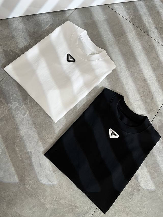 Prad*A Prada 2025 Spring/Summer New Arrival Unisex Short-Sleeve T-Shirt, The Lat