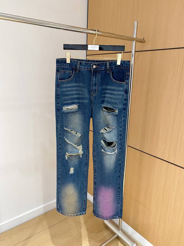 Givenchy 2025 Ss Seasonal Denim Pants, Custom Full Set Of Hardware, New Brand De
