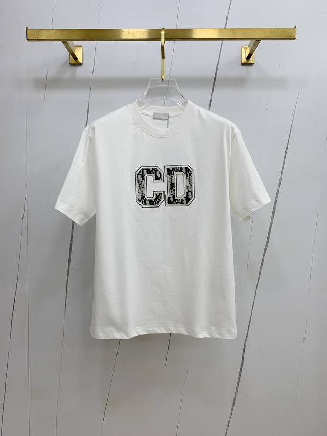 Ss Dior 100% Cotton Latest Fabric Classic Logo Pattern Fashionable And Simple Sh