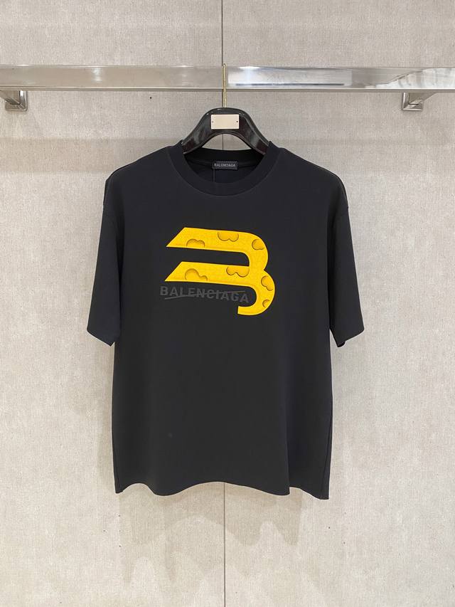Balenciaga High-End Fabric, 250G Pure Cotton, 2025 Snake Year Spring/Summer New
