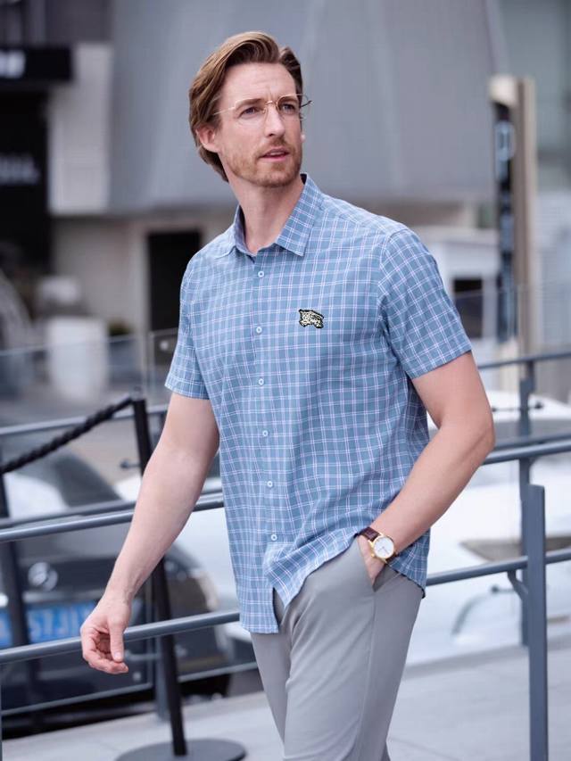 burberry Burberry Warhorse Small Check Short-Sleeved Shirt Check Shirts Are T