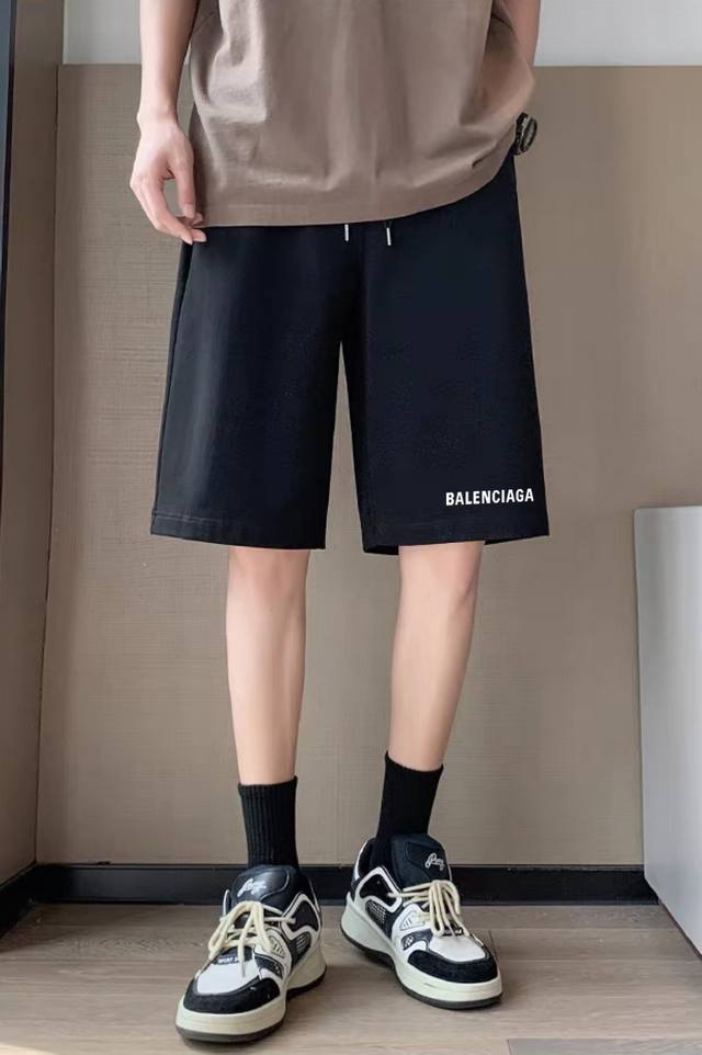 balenciaga Classic Small Label Casual Sports Shorts Original Fabric, High-Qua