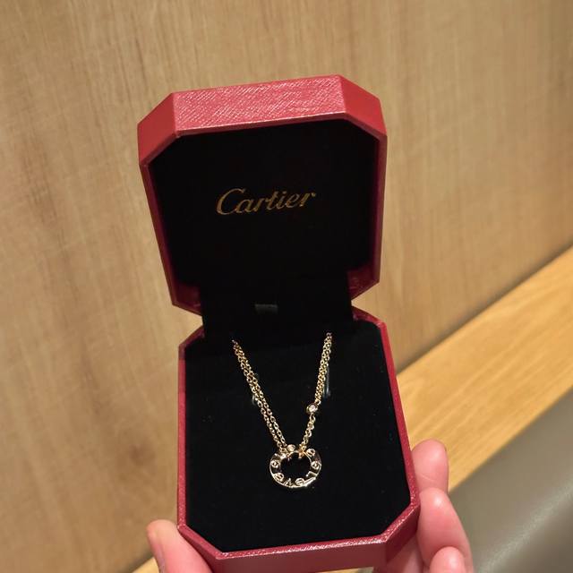 cartier Cartier Single Diamond Round Cake Love Necklace Cartier Classic Maste