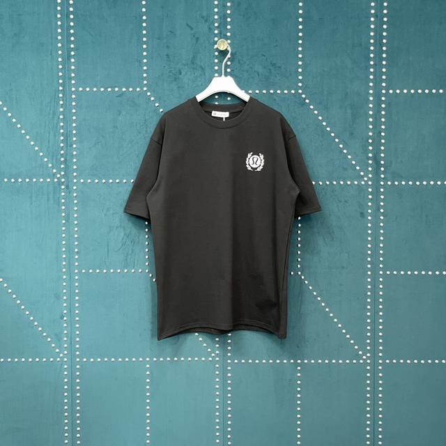 Lulu 25Ss Short-Sleeved T-Shirt With Wheat Ear Print On The Left Chest Lu047 A M