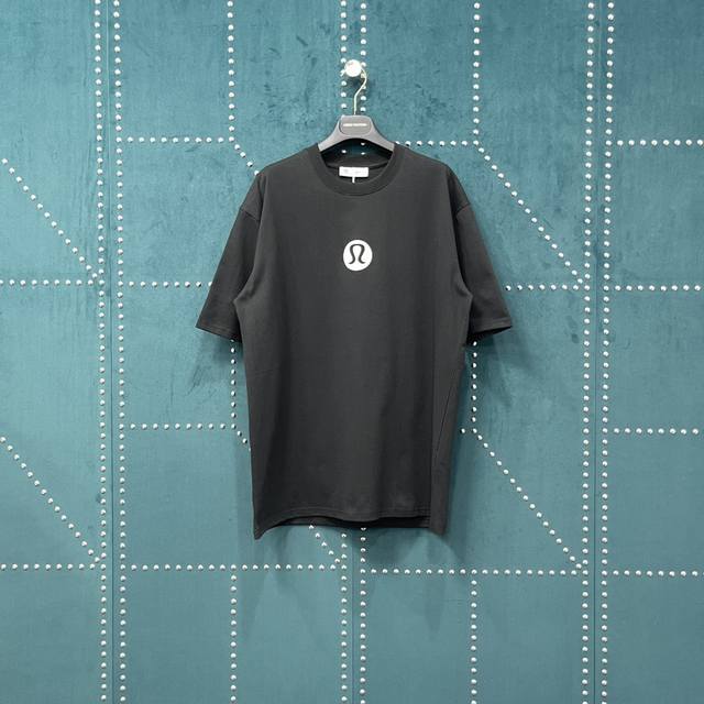 Lulu 25Ss Small Logo Foam Printed Short-Sleeved T-Shirt Lu029 Light Luxury Men A