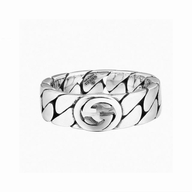 gucci Silver Interlocking Chain Ring Thai Silver Version The Unique Texture A