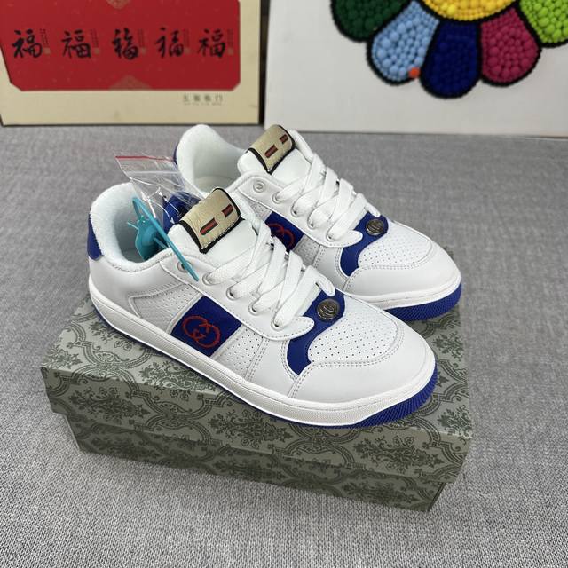 High Version G Small Dirty Shoes Retro Old Flower Old Men And Women Style White
