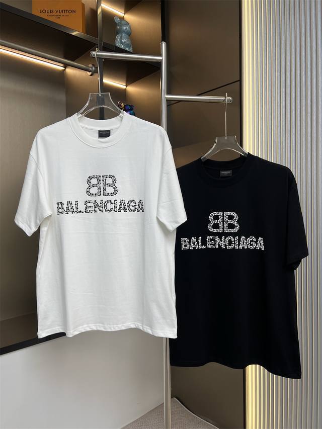 balsenciagabalenciaga 2025Ss Hot Beaded Double B Letter Couple Casual Short-S
