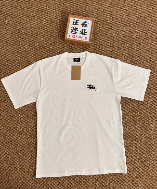 New Arrival Top Embroidery Quality Stussy Basic Short Sleeves Loose Men And Wome