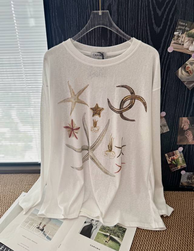 Product Name Chane* Chanel Starfish Series Artist Hot Diamond Logo Snowflake Cot