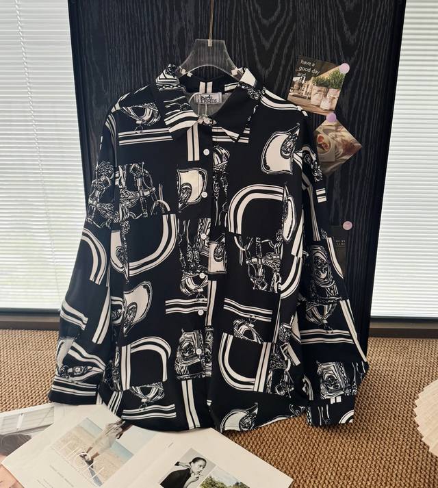 Product Name H Ma Jia Yapi Lao Qian Satin Printed Acetate Shirt Size Ml Color Bl