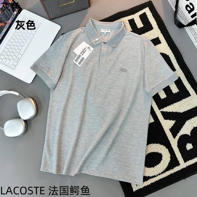lacoste French Crocodile Business Commuting Casual Short-Sleeved Couple T-Shi