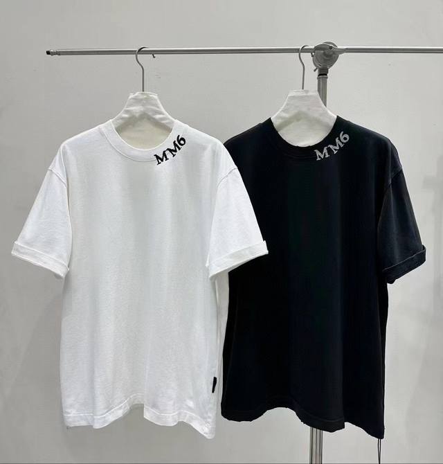 New Arrival 2025 New Mm6 Large Version Short-Sleeved Unisex T-Shirt Heavy 400G P