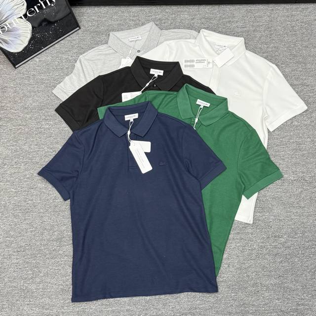 lacoste French Crocodile Business Commuting Casual Short-Sleeved Couple Polo