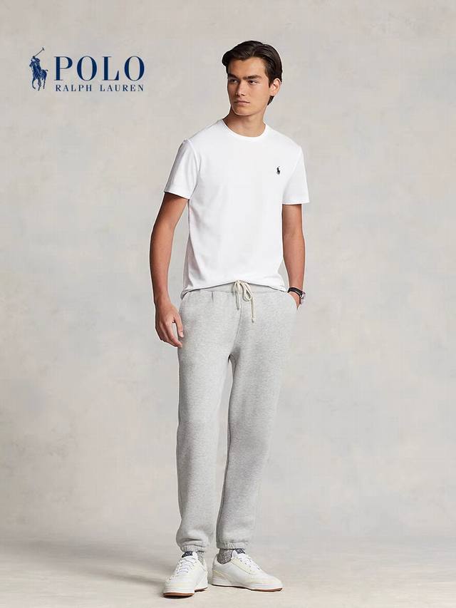 Ralph Lauren Basic Style Short-Sleeved Brick Cabinet Quality Men's Round Neck Pu