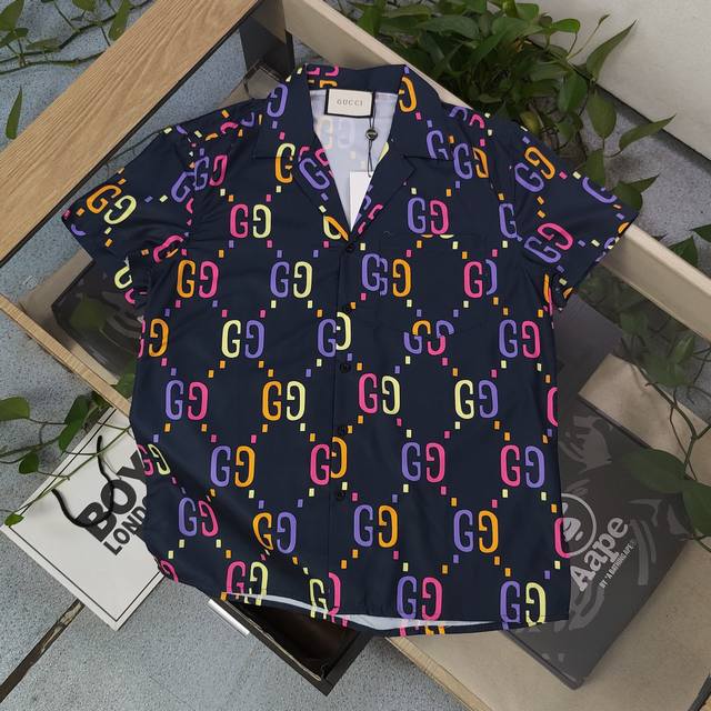 Style No. Jxa63 2025 New Gucci Double G Full Print Logo Pattern Printing Casual