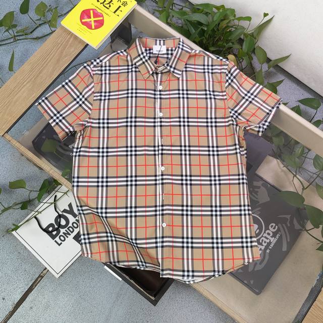 Style No. Jxa76 2025 New Burberry Classic Plaid Pattern Logo Print Casual Couple
