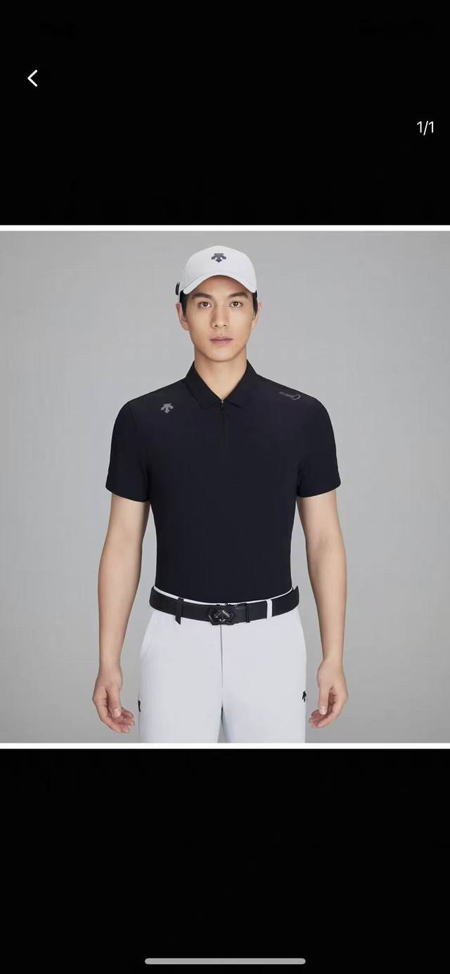 descentegolf Descente Golf Pro Men's Moisture-Absorbing, Quick-Drying, Sun-Pr
