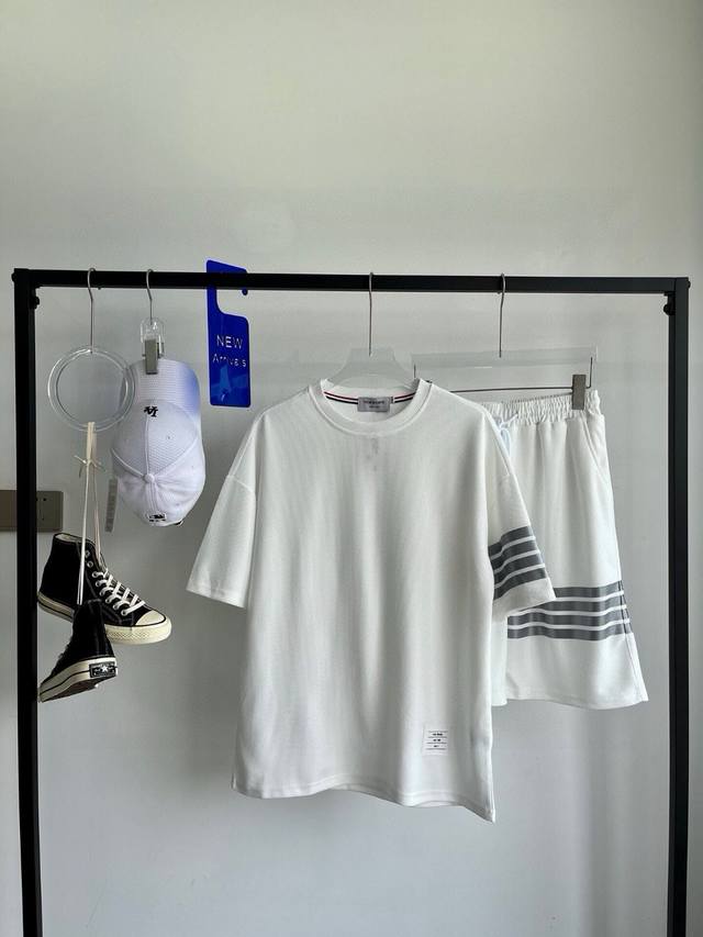 One Set Tb Four-Bar Waffle Suit Thombroene Thom Browne Classic Four-Bar Waffle S
