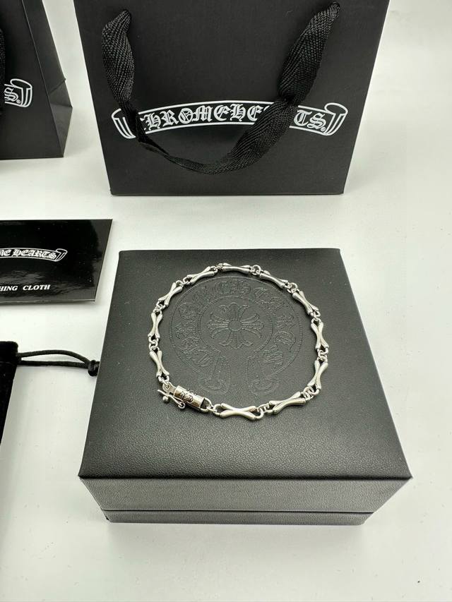 chrome Hearts Chrome Hearts Skull Bracelet A Versatile Korean Hip-Hop Necklac