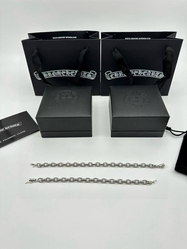 chrome Hearts Chrome Hearts Cross Flower Letter Bracelet A Versatile Korean H