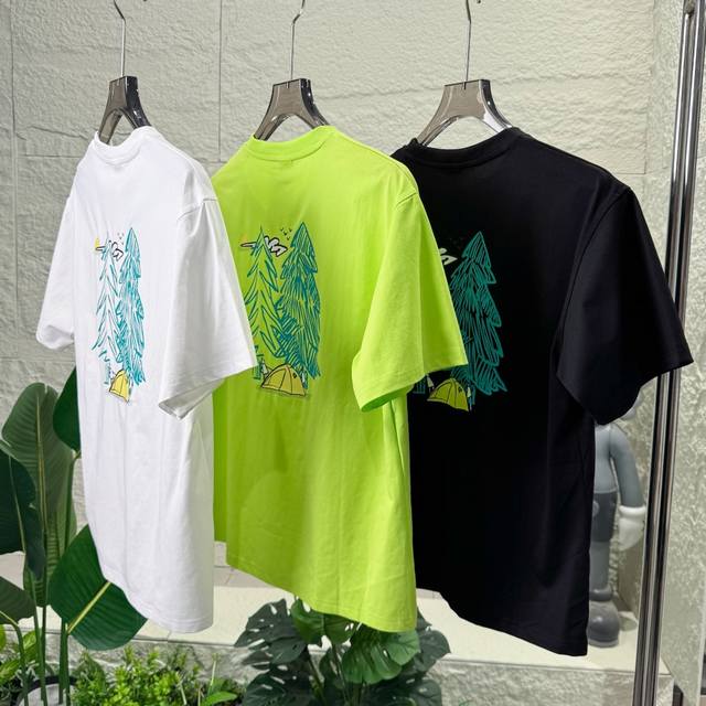 Exclusive Product Kolon Three-Color Illustrator Style Couple's Same Style Short-