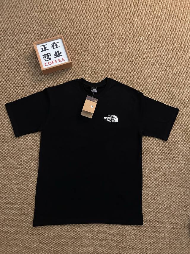 Top Embroidery Quality The North Face Basic Black Short-Sleeved Loose Men And Wo