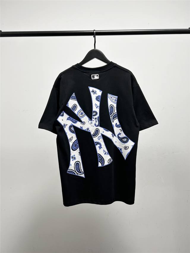 High Quality Mlb Cabinet Classic Cashew Flower Short-Sleeved T-Shirt With Three