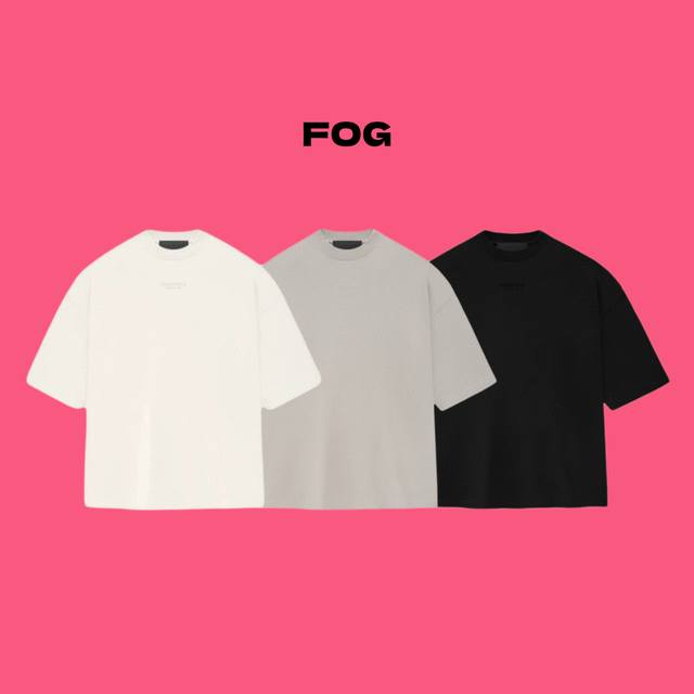 ffear Of God Fog Double-Line Essentials 23Fw Cloud Series Flocked Small Lette