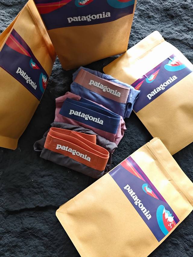 patagonia Bata Men's Underwear Boutique Kraft Paper Bag Foreign Order Fabric