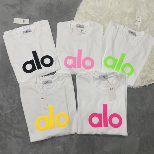 a02# Los Angeles, Usa Alo25Ss Chest Three-Dimensional Foam Printing Unisex Lo