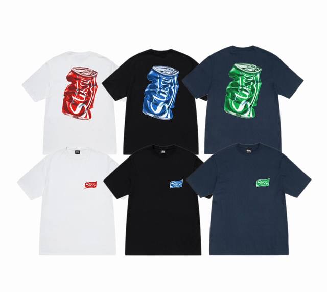 New Model Number S085 Stussy Stussy Summer Series Letter Logo Print Back Soda Ca