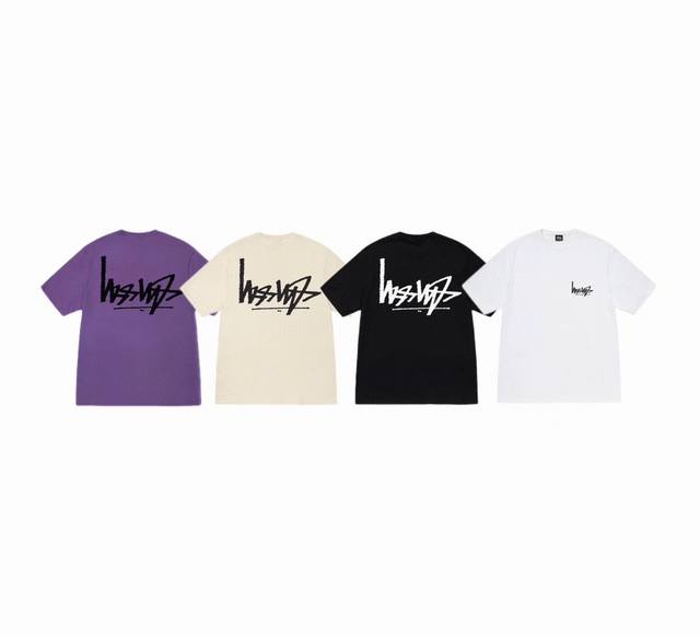 New Model Number S068 Stussy Stussy Classic Inverted Logo Letter Graffiti Print