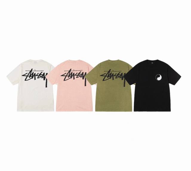New Model Number S066 Stussy Stussy Yin Yang Tai Chi Trendy Brand Printed Loose