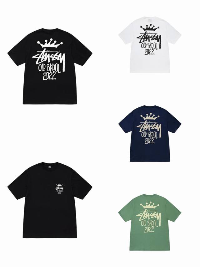 New Model Number S042 Stussy Stussy Crown Letter Old School Letter Print Graffit