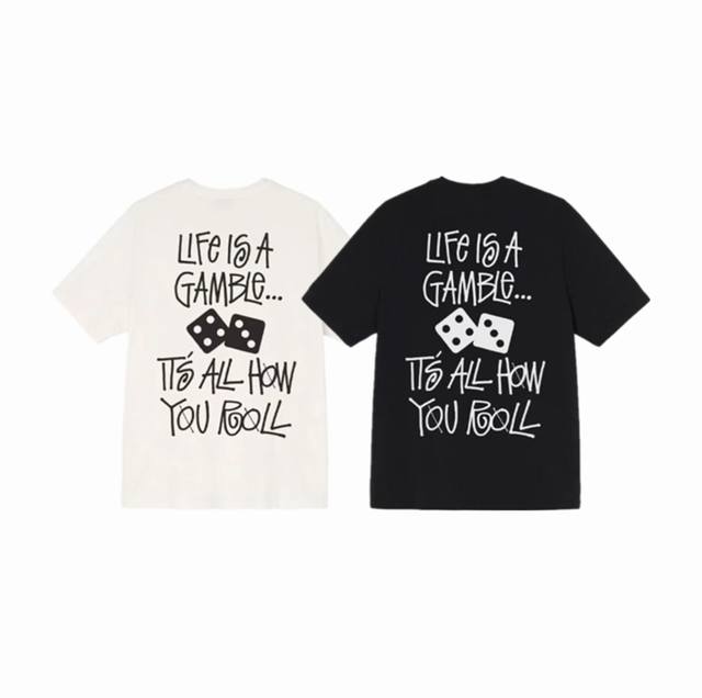 New Model Number S036 Stussy Stussy Dice Snail Font Logo Print Men And Women Fas