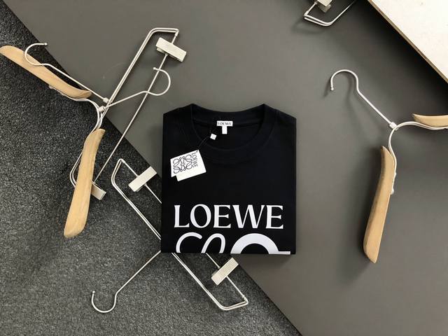 loewe 25Ss New Summer Round Neck Short-Sleeved T-Shirt 270G Heavyweight High-