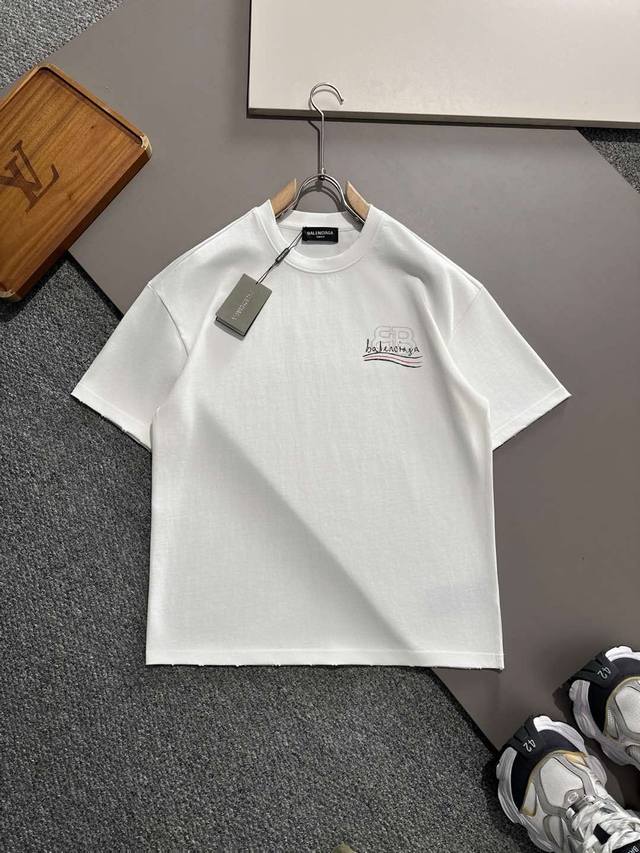 pbal 2025Ss Early Spring New Product Catwalk Style Printed Cotton Round Neck