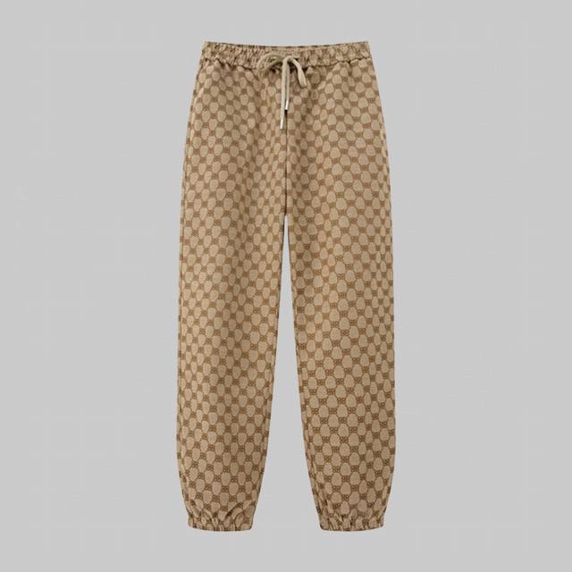 High Quality Gucci Autumn And Winter Joint Balenciaga Letter Jacquard Casual Pan
