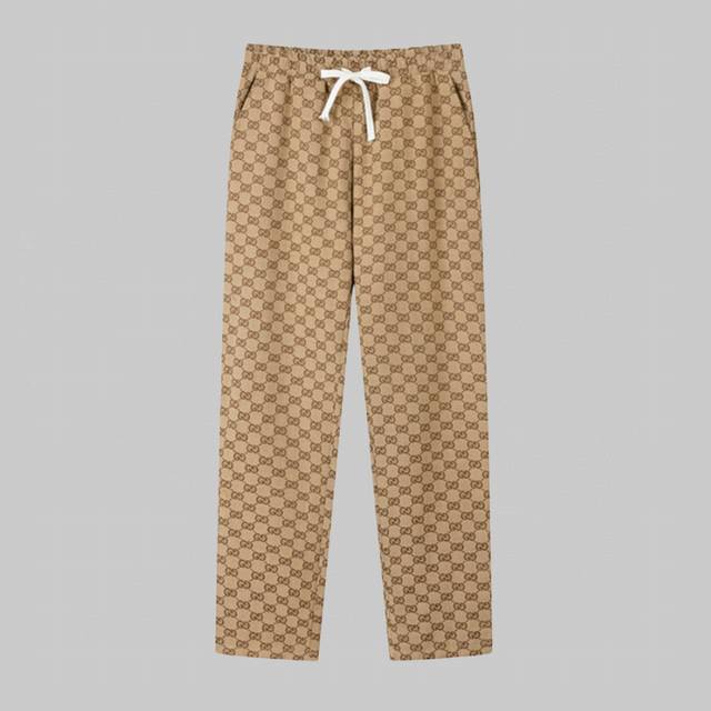 High Quality Gucci Chinese New Year Collection Monochrome Canvas Casual Pants To