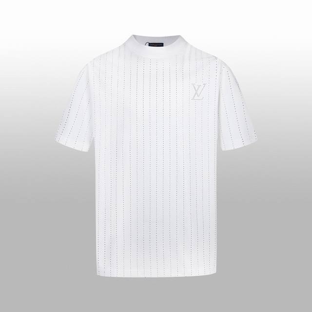 High Version 1V Spring And Summer New Short-Sleeved T-Shirt 260G High Weight Cot