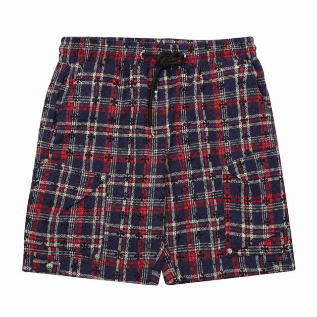 ch Chrome Hearts Cross Full Print Old Flower Casual Shorts Size Xs-L