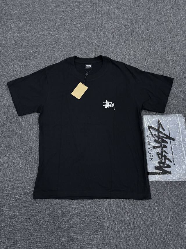 Stussy Short Sleeve Silk Screen Printing Cylindrical Cloth 230G Style Number Xm0