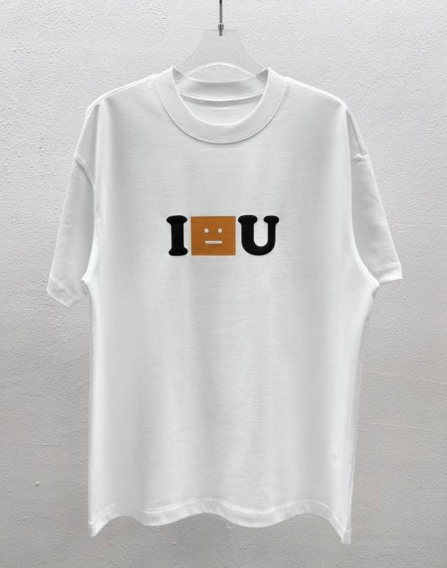 acne Studios Round Neck T-Shirt Digital Direct Injection Color Matching Foam