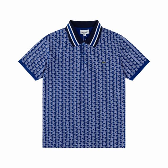 lacoste French Crocodile 2025 Spring And Summer New Men's Lapel Polo Shirt Co