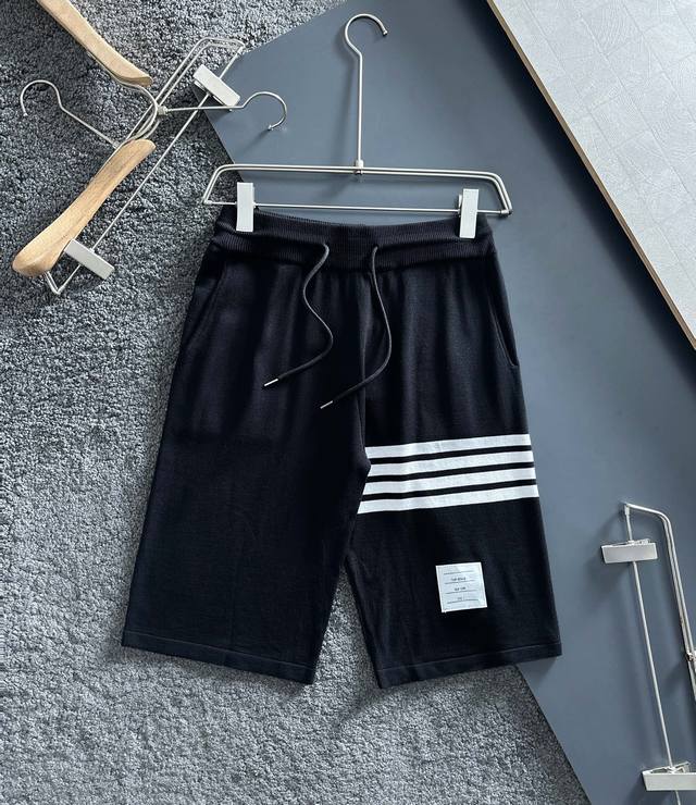 tb New Knitted Shorts Custom Fabric Uses Wafer Fabric Weaving Jacquard Knitti