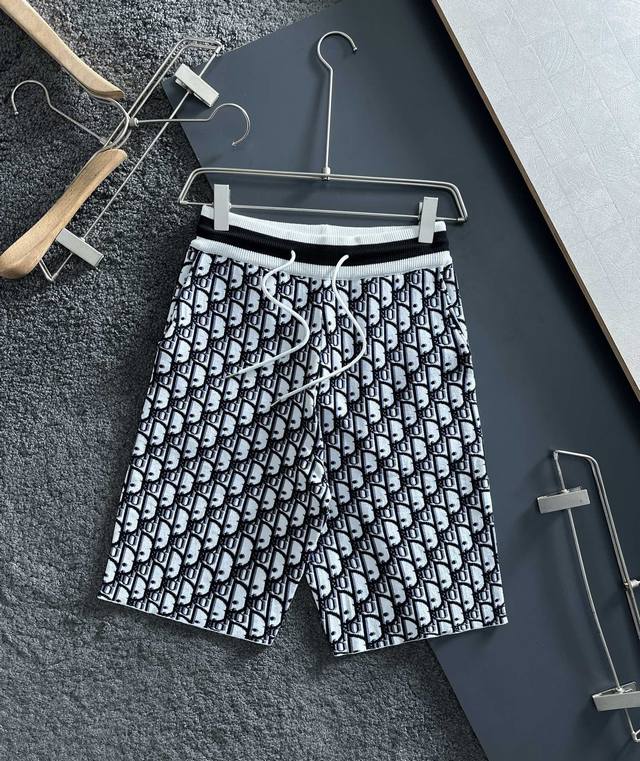 cd New Knitted Shorts Custom Fabric Uses Wafer Fabric Weaving Jacquard Knitti