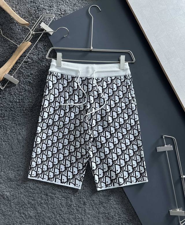 cd New Knitted Shorts Custom Fabric Uses Wafer Fabric Weaving Jacquard Knitti