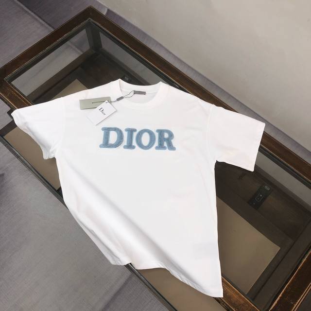 dior 25Ss Latest All-Match Short-Sleeved T-Shirt For Men And Women. Specially